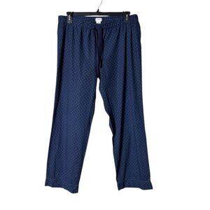 J Crew Mens Pajama Pants Size Medium Loungwear Blue Green